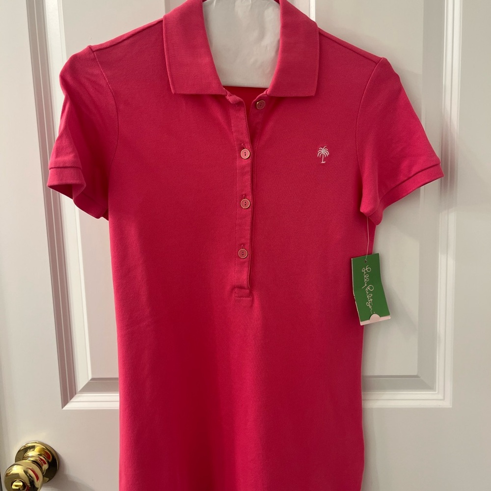 Lilly Pulitzer Pink Chic Polo NWT